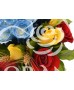 Buchet tricolor cu trandafiri